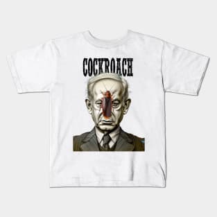 Benjamin Netanyahu: Cockroach on a light (knocked Out) background Kids T-Shirt